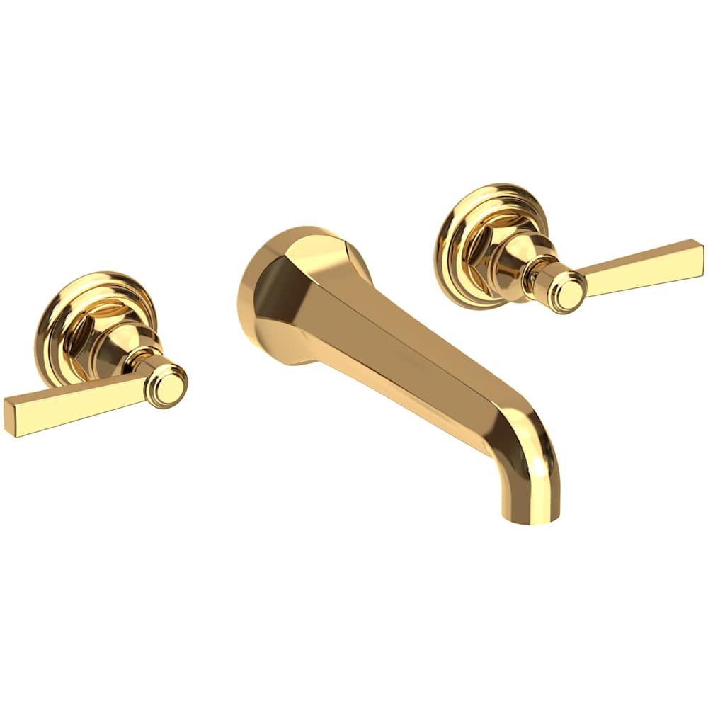Astor 1.2 GPM Wall Mounted Widespread Bathroom Faucet with Lever Handles