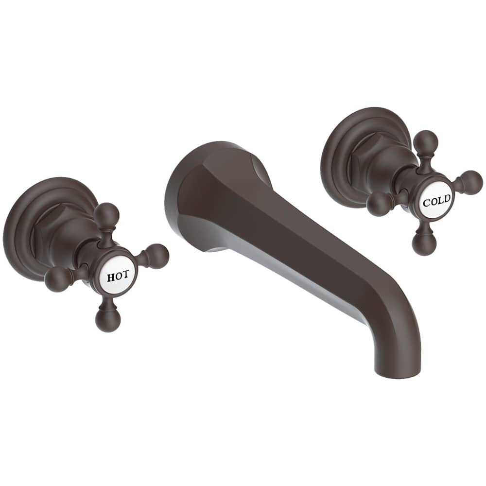 Astor 1.2 GPM Wall Mounted Widespread Bathroom Faucet with Cross Handles