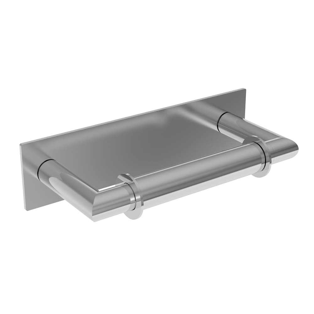 Metro Wall Mounted Toilet Paper Holder With Concealed Screws And Secure Mounting Assembly