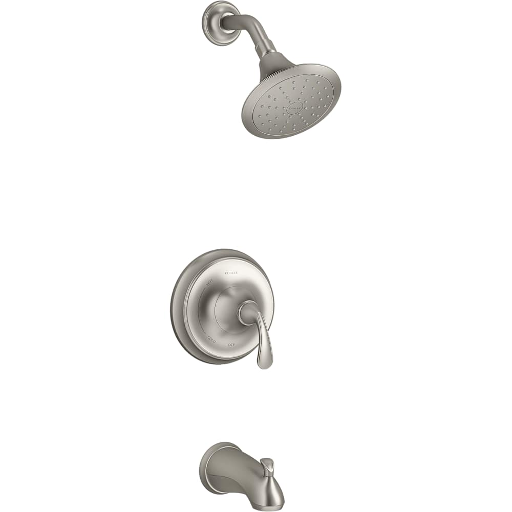 Forte Tub and Shower Trim Package with 1.75 GPM Single Function Shower Head and Pressure-Balancing Diaphragm Technology