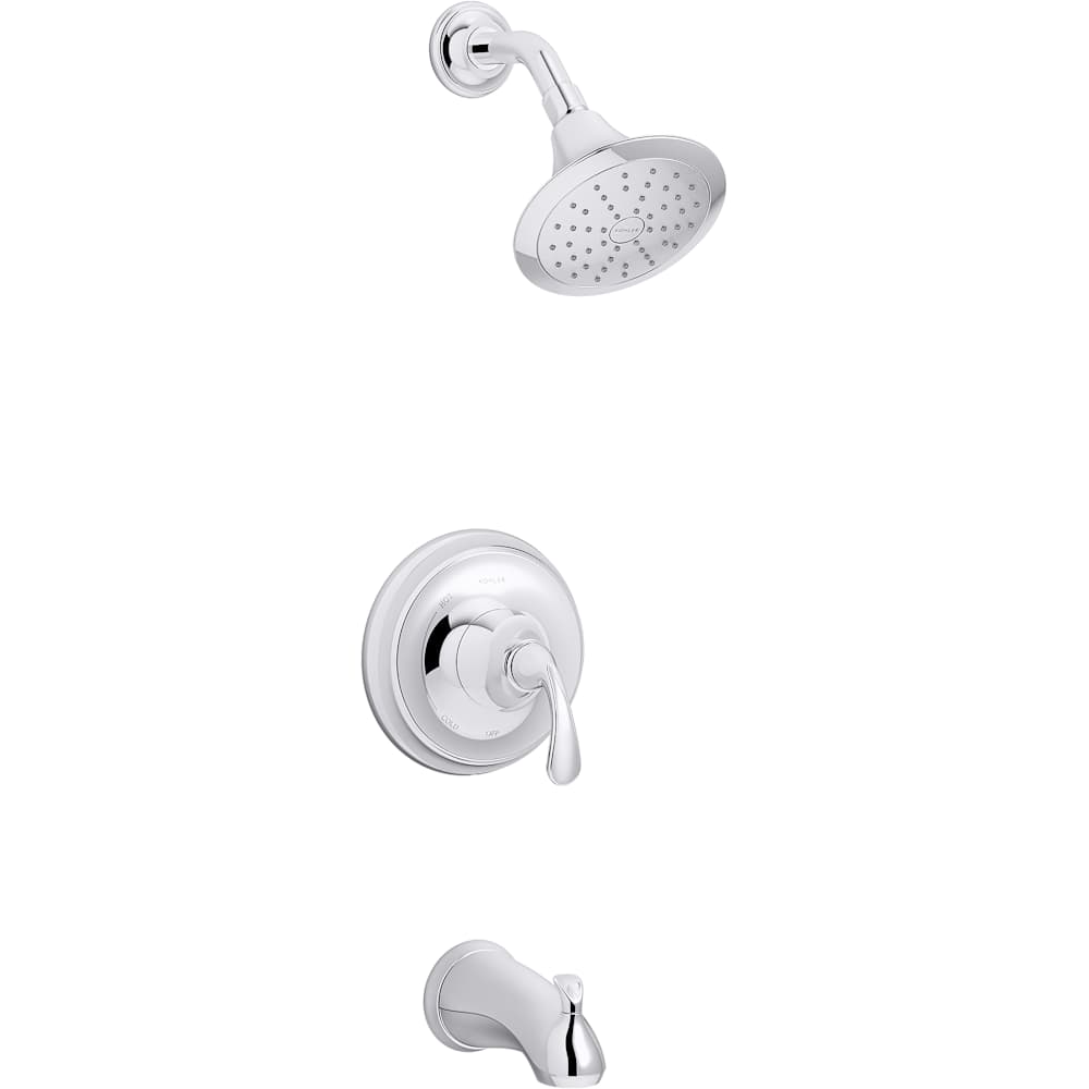 Forte Tub and Shower Trim Package with 1.75 GPM Single Function Shower Head and Pressure-Balancing Diaphragm Technology