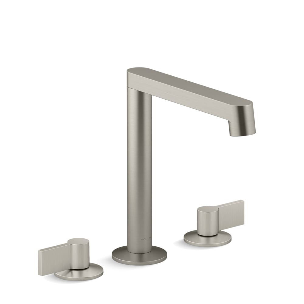 Components 1.2 GPM Widespread Row Spout Bathroom Faucet with Lever Handles, UltraGlide Technology and Pop-Up Drain Assembly