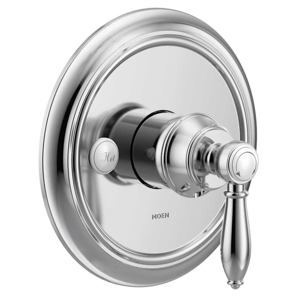 Moen Arris 3 Function Pressure Balanced Valve Trim Only with Double Lever Handles, Integrated Diverter - Less Rough In Matte Black