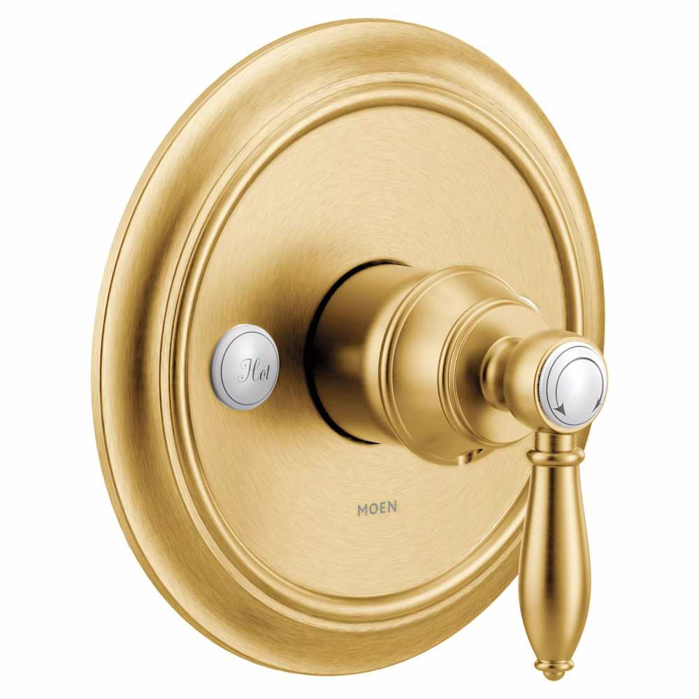 Moen Arris 3 Function Pressure Balanced Valve Trim Only with Double Lever Handles, Integrated Diverter - Less Rough In Brushed Nickel
