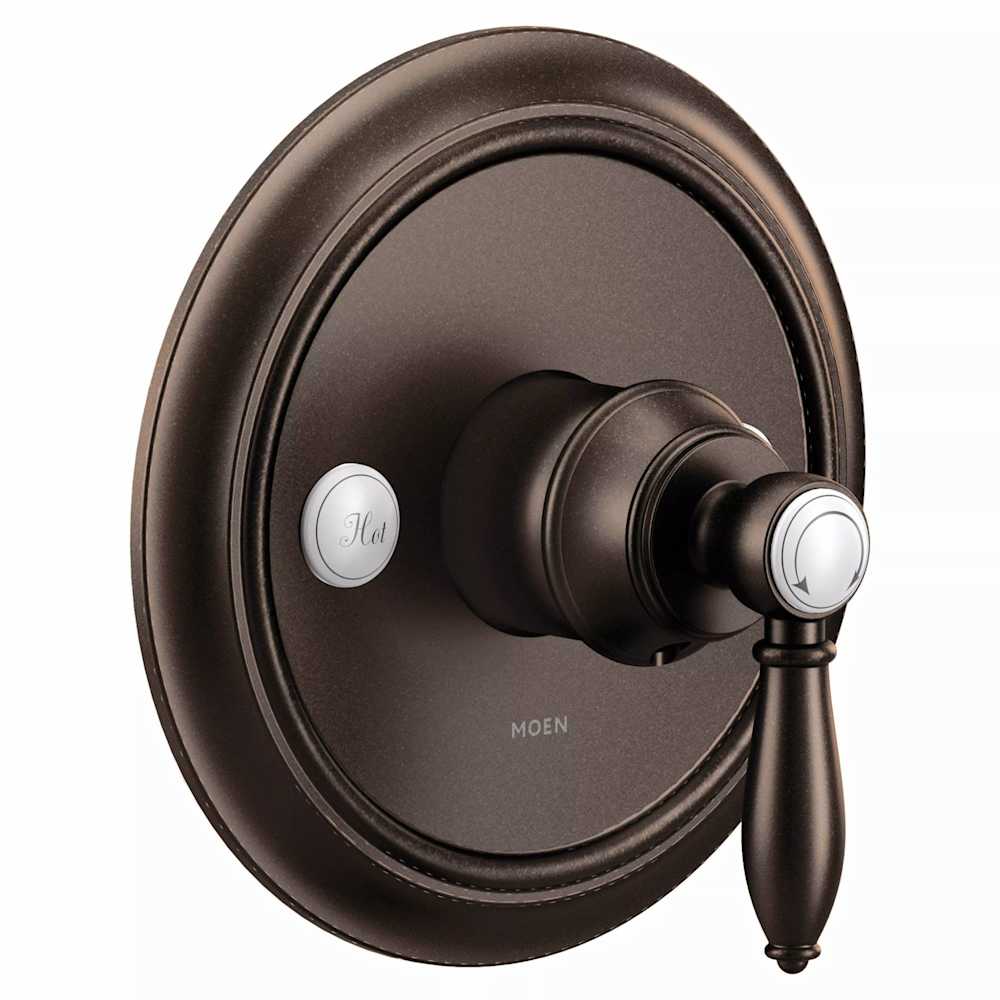 Moen Arris Posi-Temp Pressure Balanced Tub and Shower Trim Rain Shower Head and Tub Spout (Less Valve) Chrome