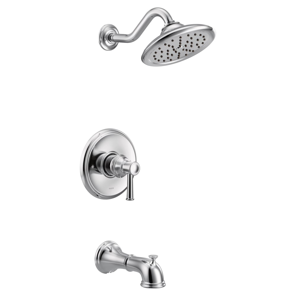 Moen Voss Posi-Temp Pressure Balanced Tub and Shower Trim with 2.5 GPM Shower Head and Tub Spout - Less Valve Oil Rubbed Bronze