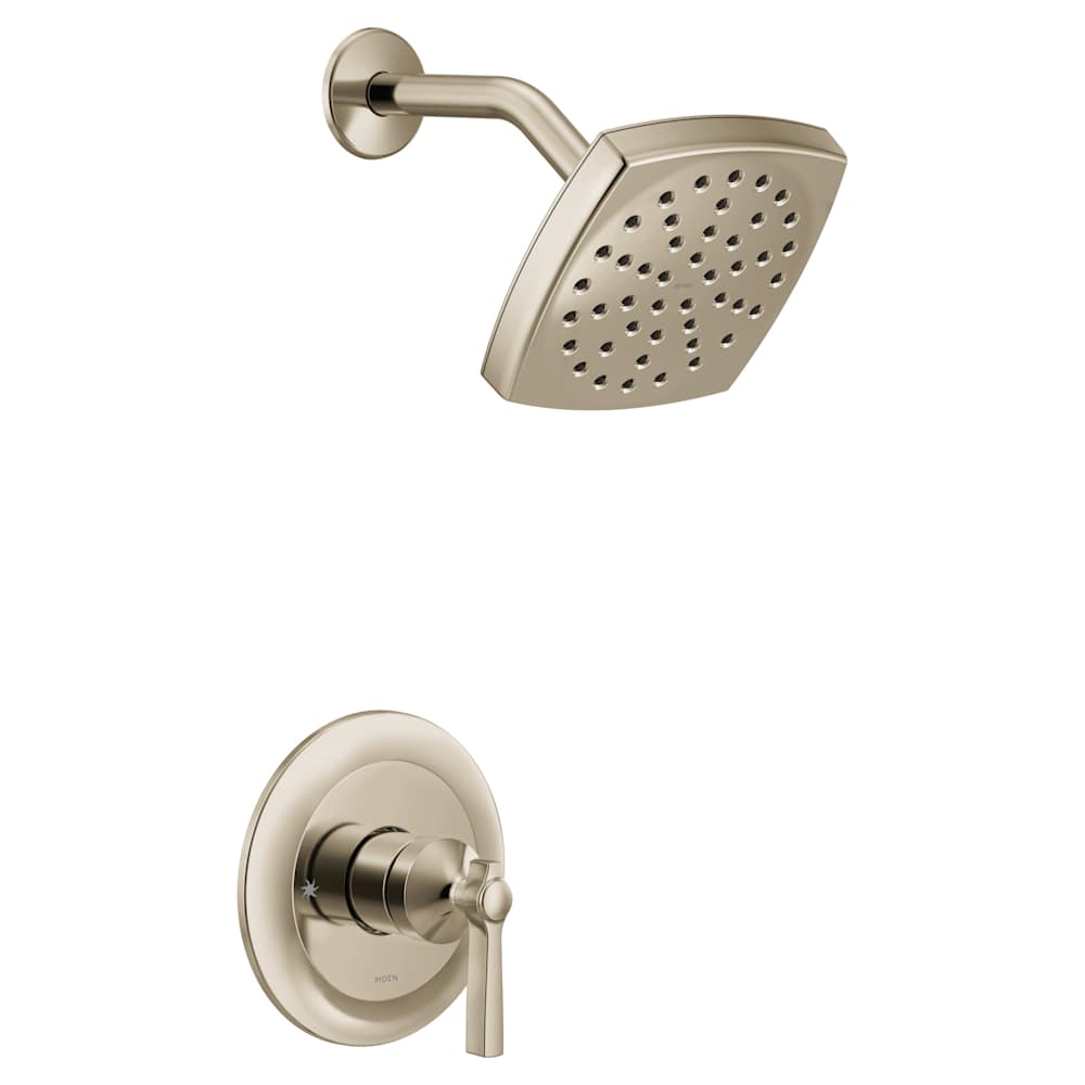 Moen Flara Tub and Shower Trim Package with 1.75 GPM Single Function Shower Head Chrome