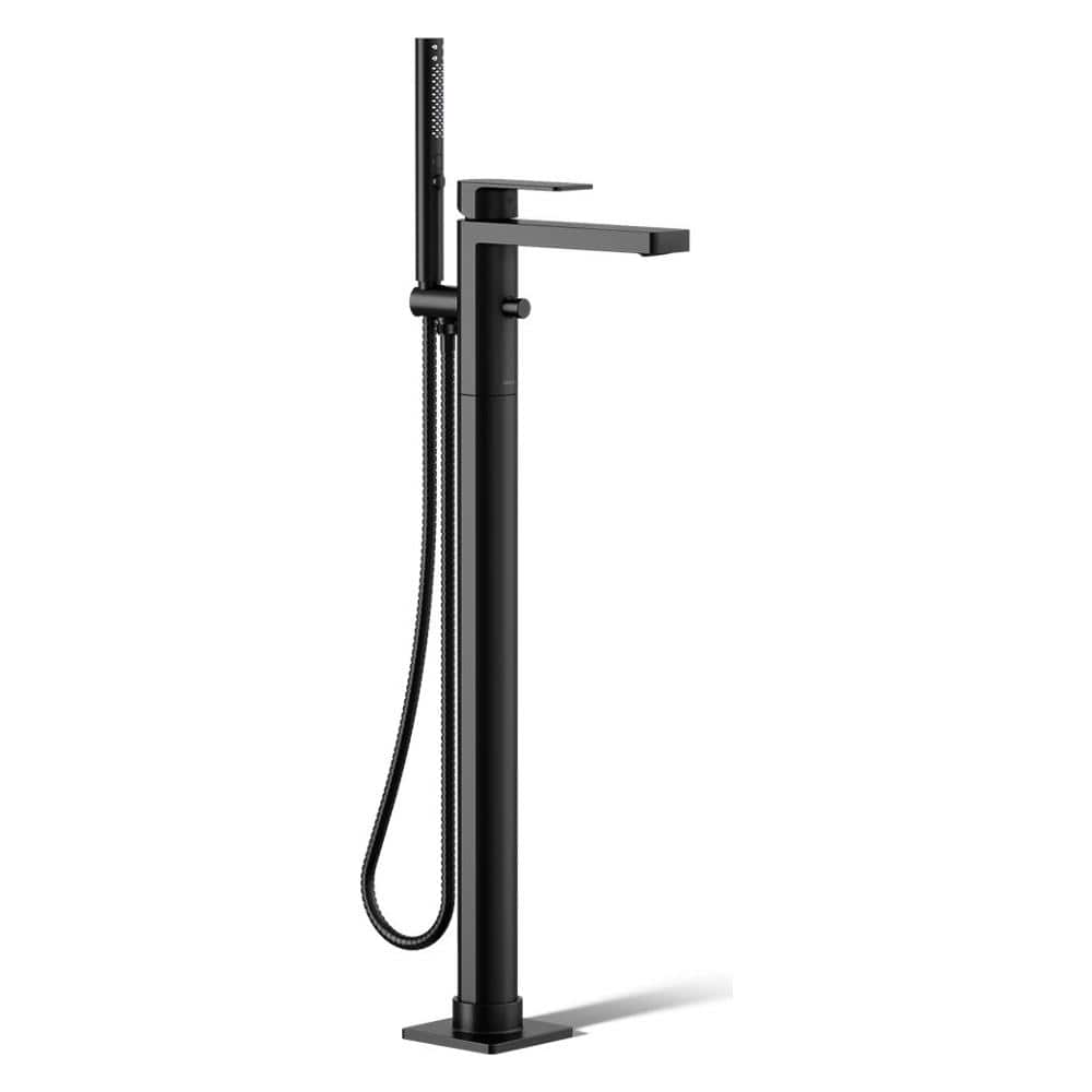 Parallel Floor Mounted Tub Filler - Includes Hand Shower