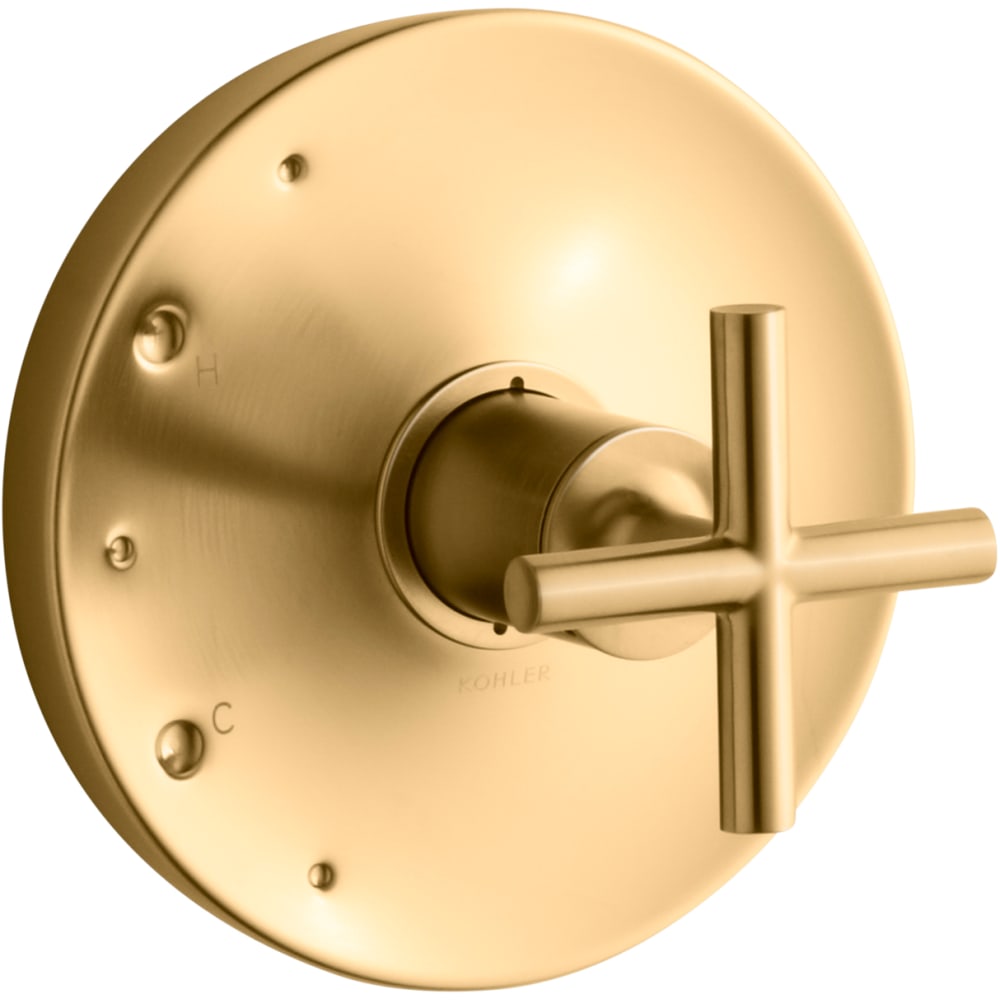 Purist Pressure Balanced Valve Trim Only with Single Cross Handle - Less Rough In