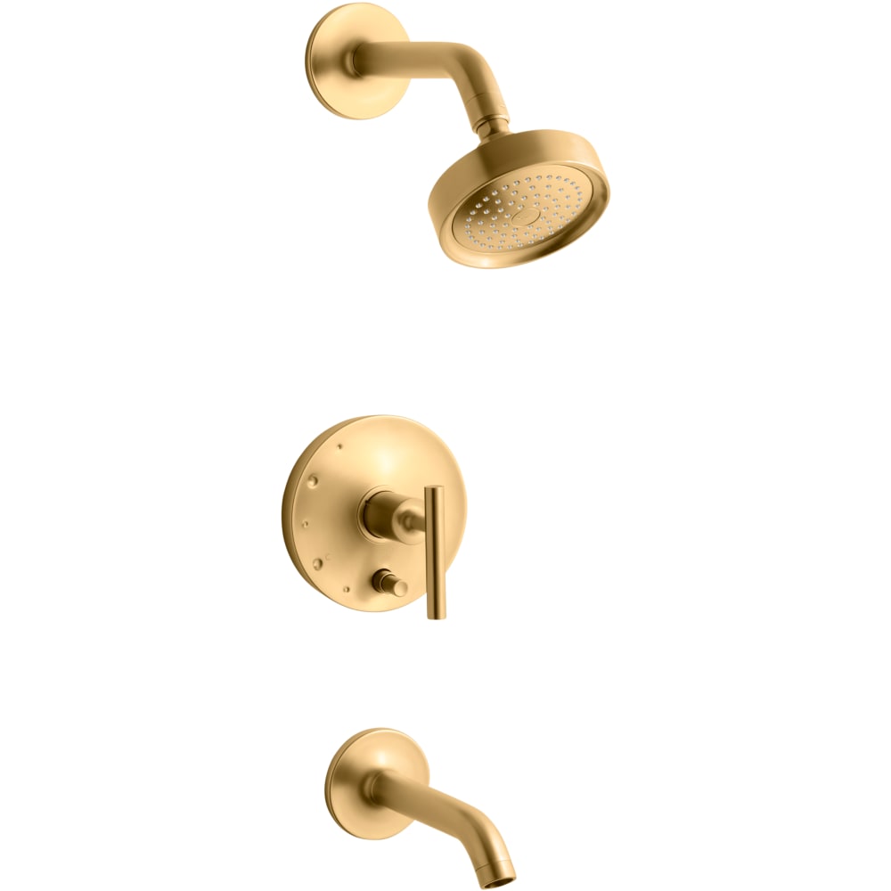 Purist Tub and Shower Trim Package with 2.5 GPM Single Function Shower Head with Rite-Temp Technology