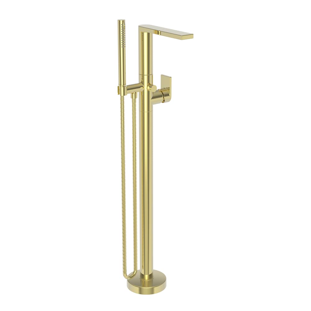 Skylar Floor Mounted Tub Filler with Built-In Diverter - Includes Hand Shower