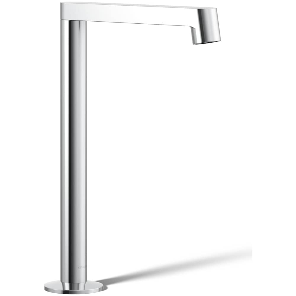 Components 1.2 GPM Vessel Widespread Bathroom Faucet with Row Design Spout and Drain Assembly - Less Handles