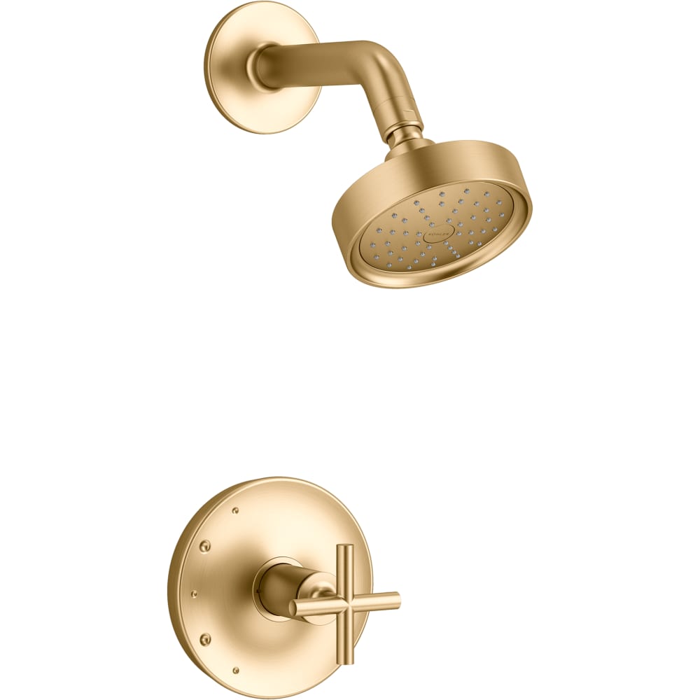 Purist Shower Only Trim Package with 1.75 GPM Single Function Shower Head with MasterClean and Rite-Temp Technologies
