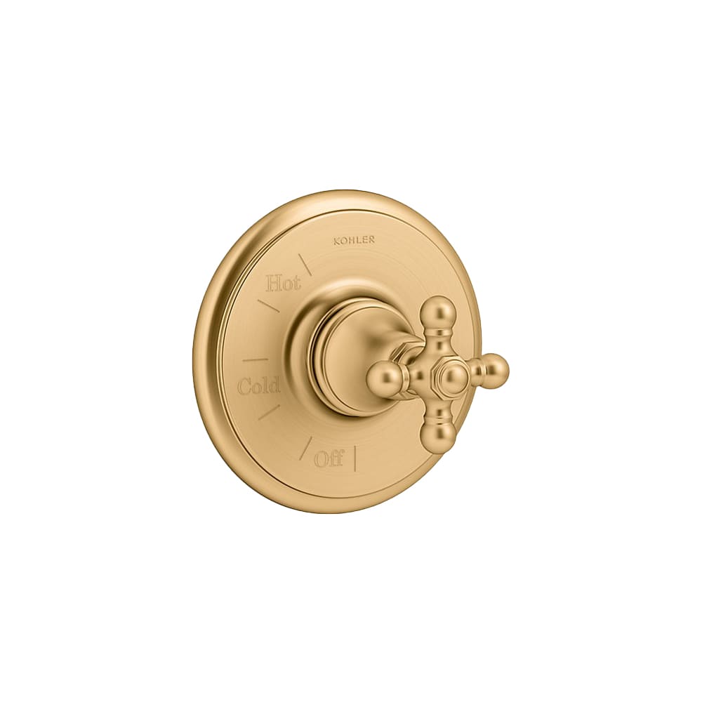 Artifacts Pressure Balanced Valve Trim Only with Single Cross Handle - Less Rough In