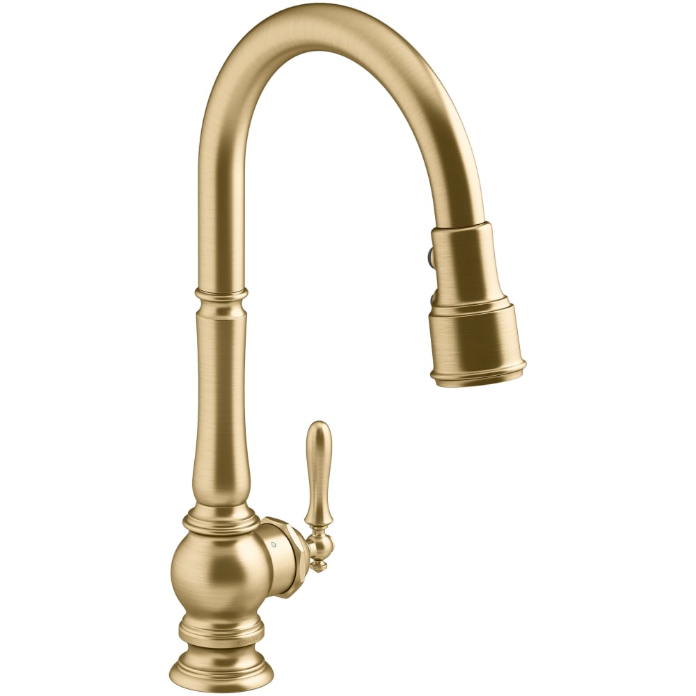 Artifacts Touchless 1.5 GPM Single Hole Pull Down Kitchen Faucet with Three-Function Spray Head