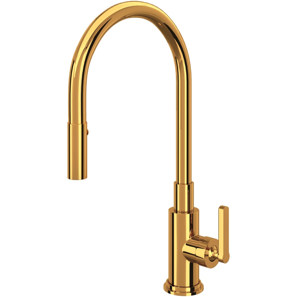 Lombardia 1.8 GPM Single Hole Pull Down Kitchen Faucet