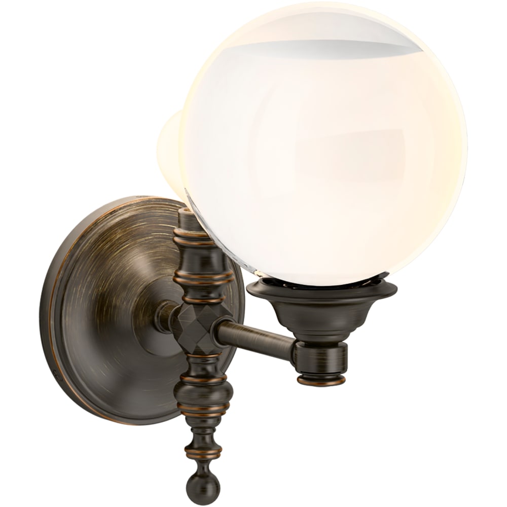 Damask 11" Tall 1 Light Water Globe Wall Sconce