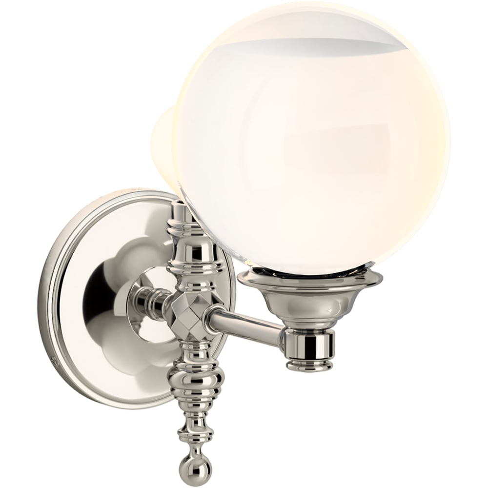 Damask 11" Tall 1 Light Water Globe Wall Sconce