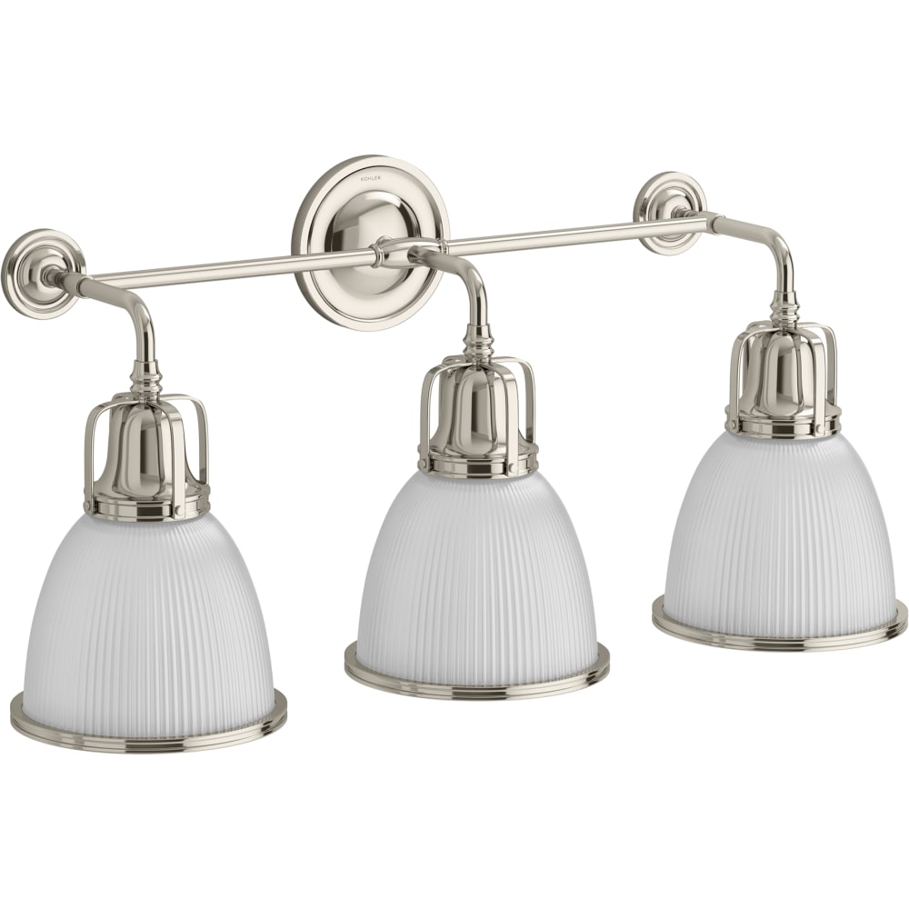 Hauksbee 28" Wide 3 Light Bell Wall Sconce
