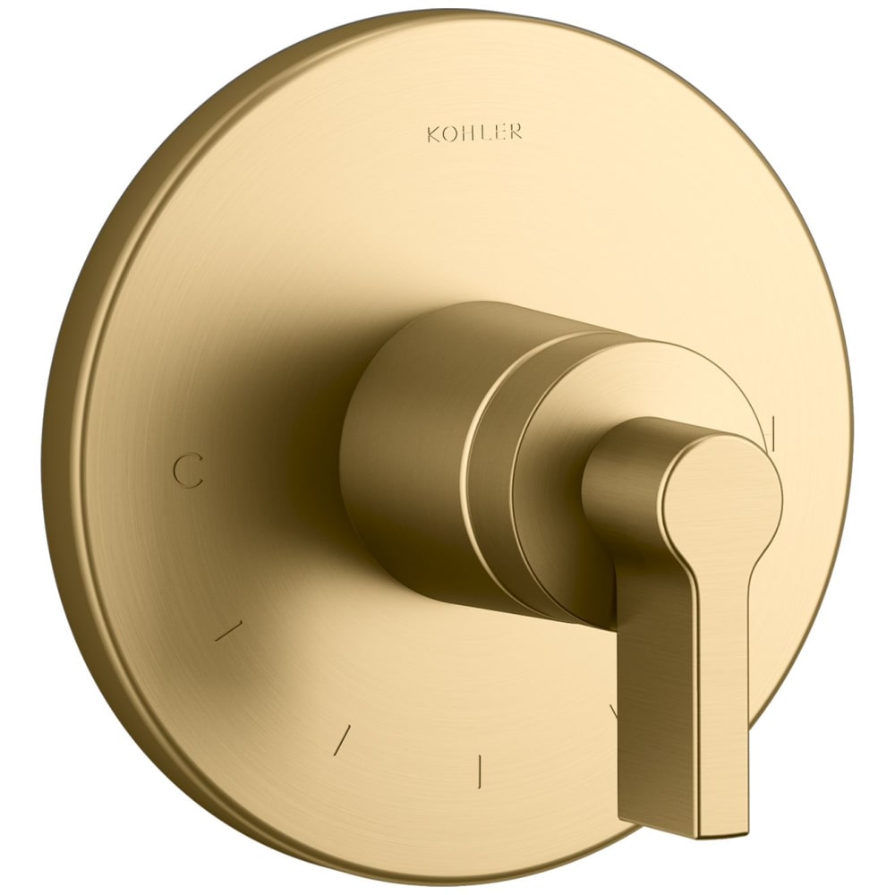 Components Single Function Thermostatic Valve Trim Only with Single Lever Handle