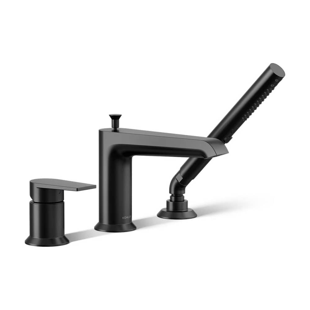 Hint Deck Mounted Roman Tub Filler with Built-In Diverter - Includes Hand Shower