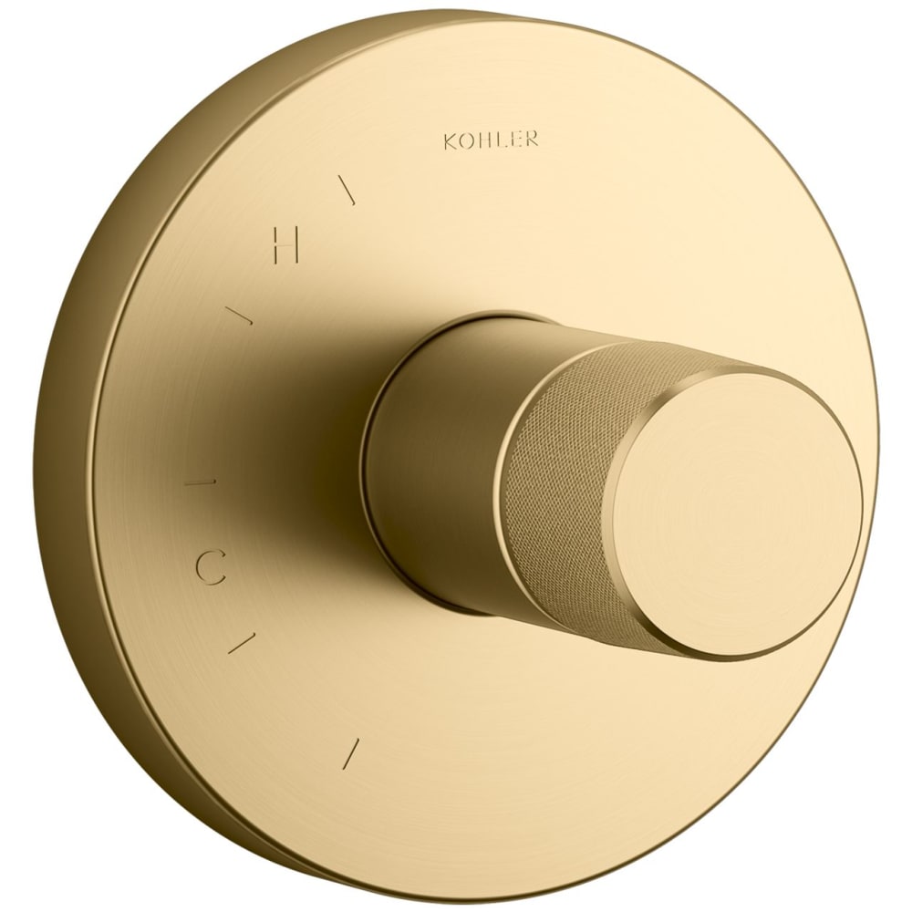Components Single Function Pressure Balanced Valve Trim Only with Single Knob Handle - Less Rough In