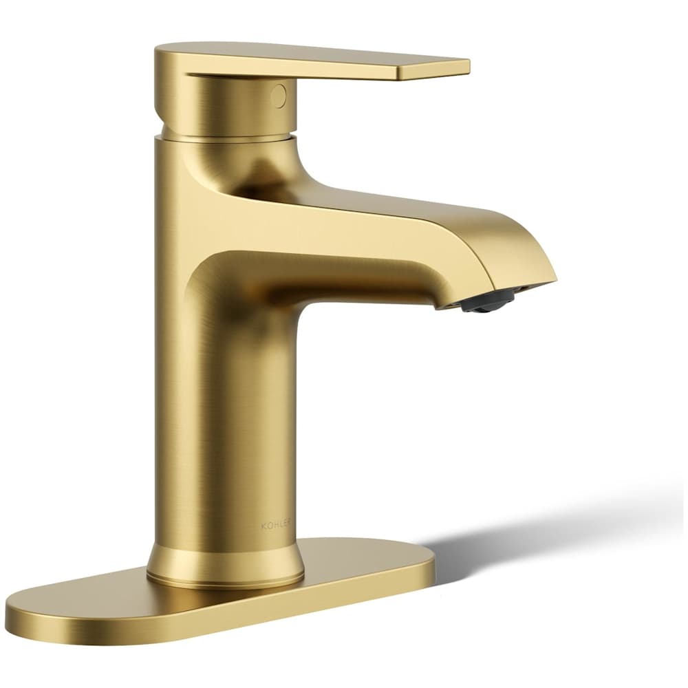 Hint 1.2 GPM Single Hole Bathroom Faucet with Pop-Up Drain Assembly and Escutcheon
