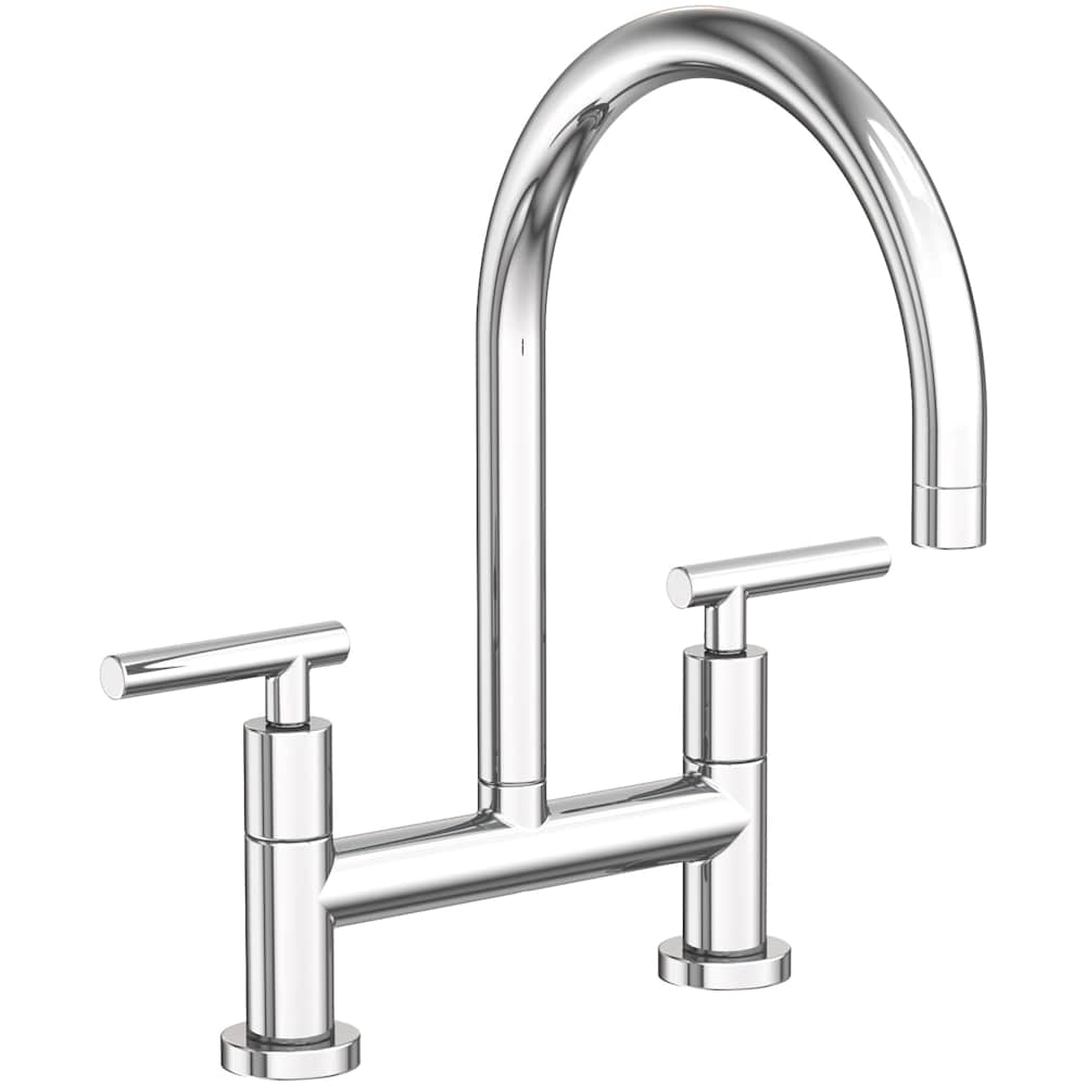 East Linear 1.8 GPM Widespread Bridge Kitchen Faucet with Lever Handles