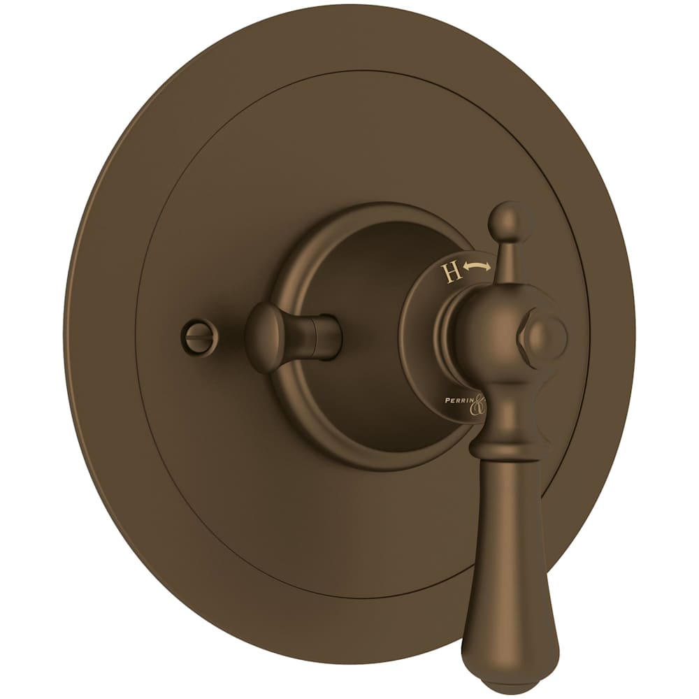 Georgian Era Thermostatic Valve Trim Only with Single Lever Handle - Less Rough In