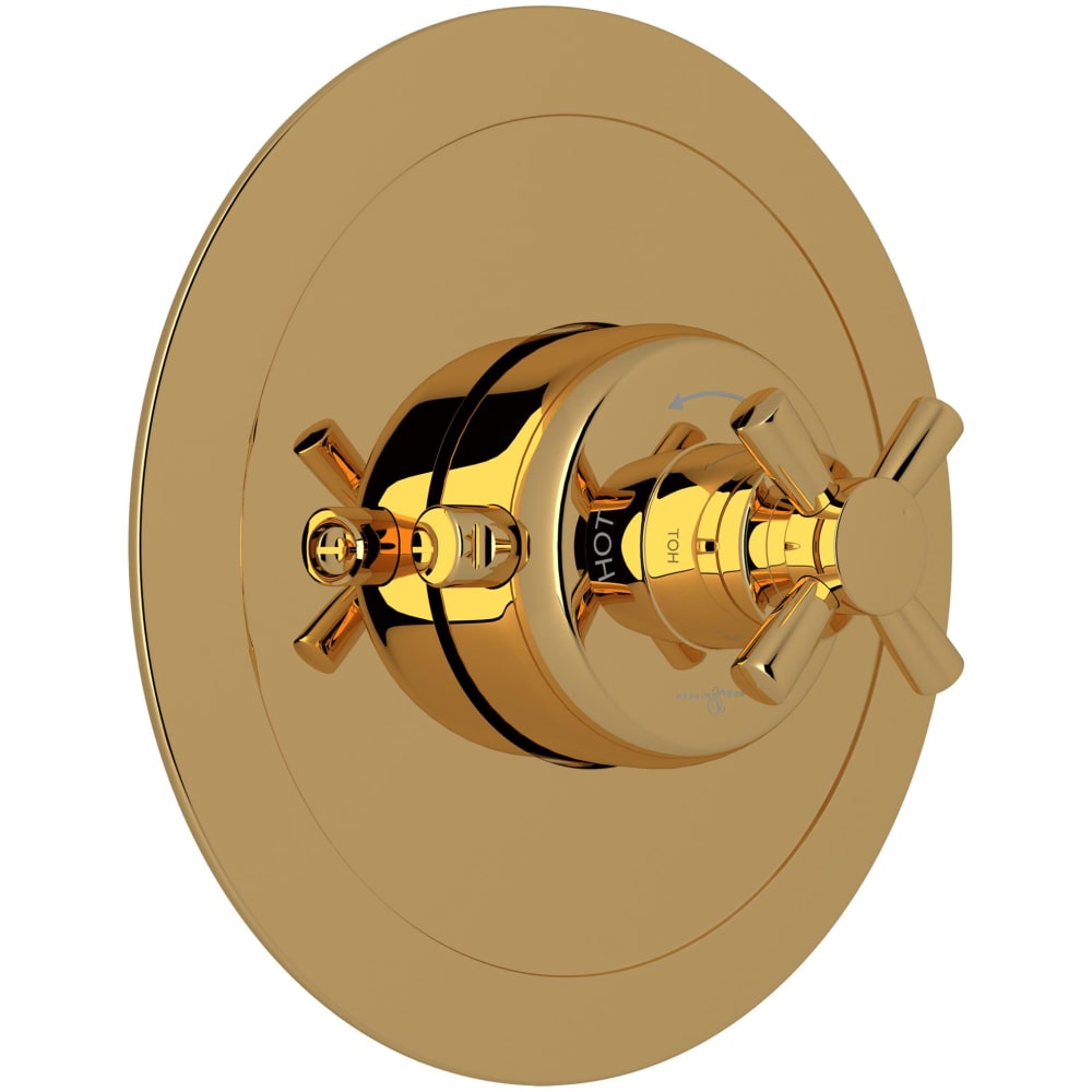 Holborn Thermostatic Valve Trim Only with Single Cross Handle - Less Rough In