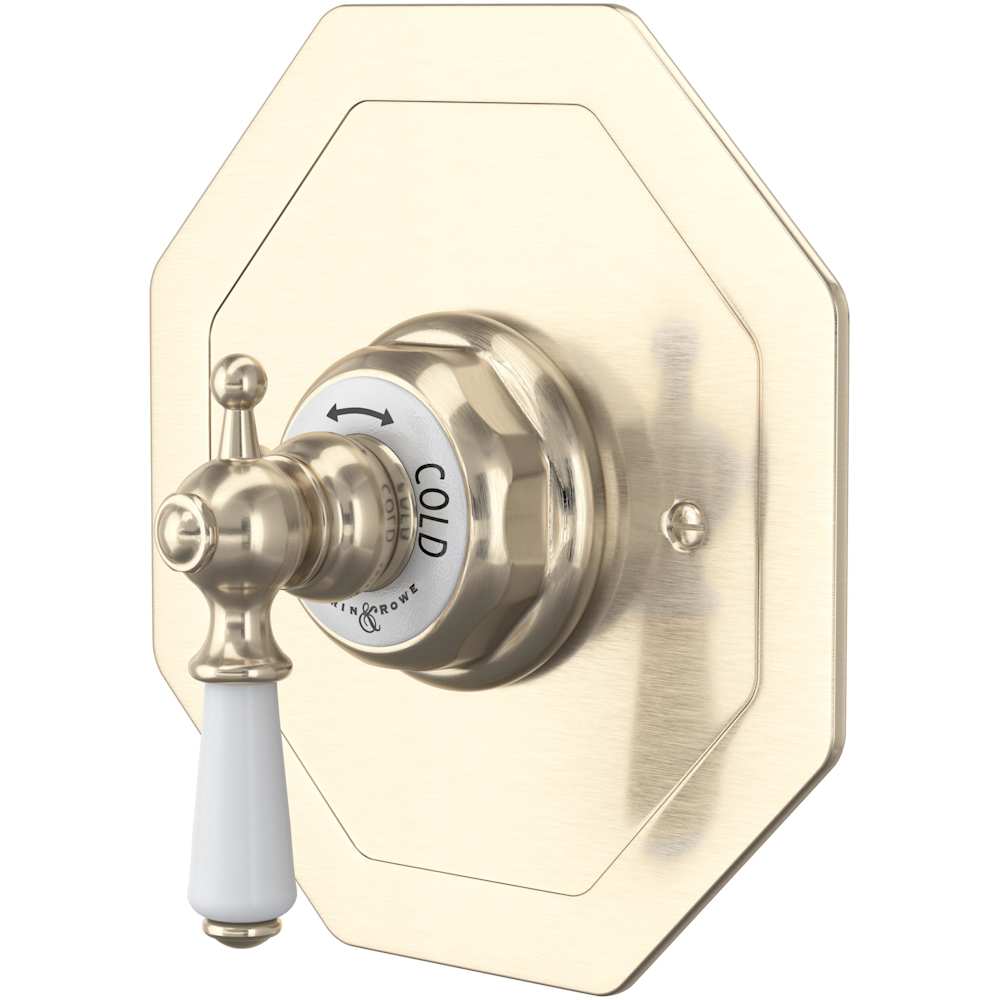 Edwardian Thermostatic Valve Trim Only with Single Lever Handle - Less Rough In