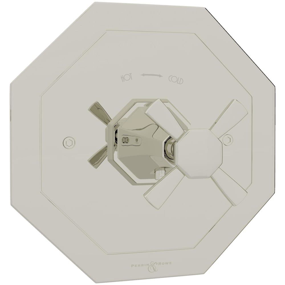 Deco Thermostatic Valve Trim Only with Single Cross Handle - Less Rough In