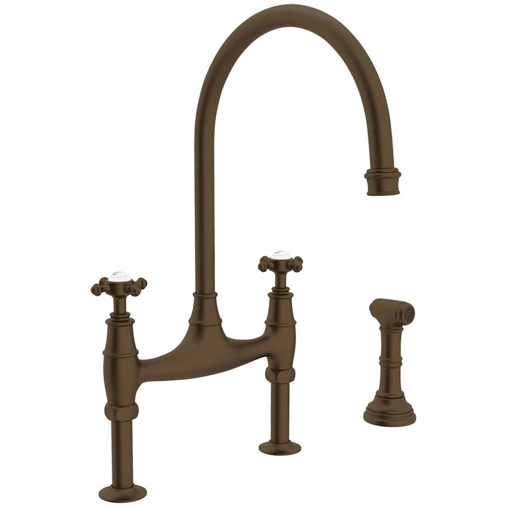 Georgian Era 1.5 GPM Widespread Bridge Kitchen Faucet - Includes Side Spray