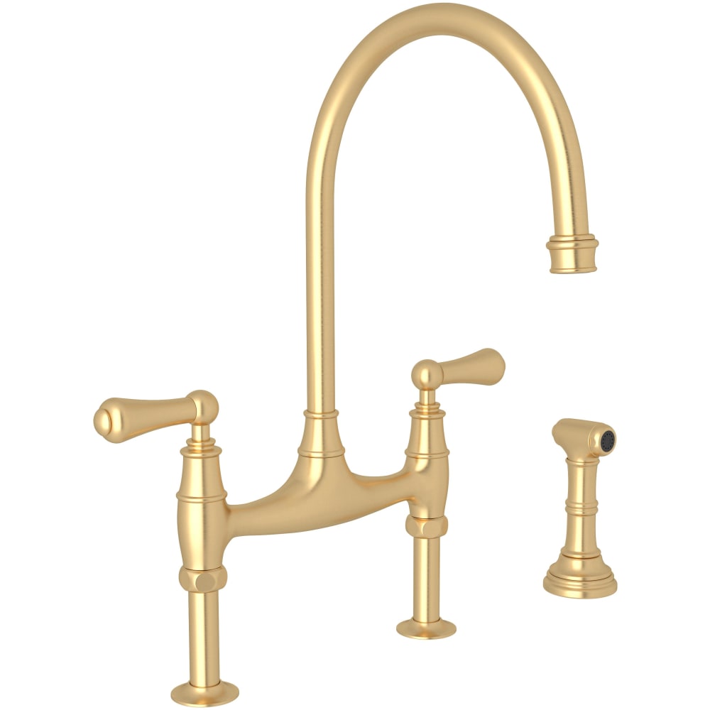 Georgian Era 1.5 GPM Widespread Bridge Kitchen Faucet - Includes Side Spray