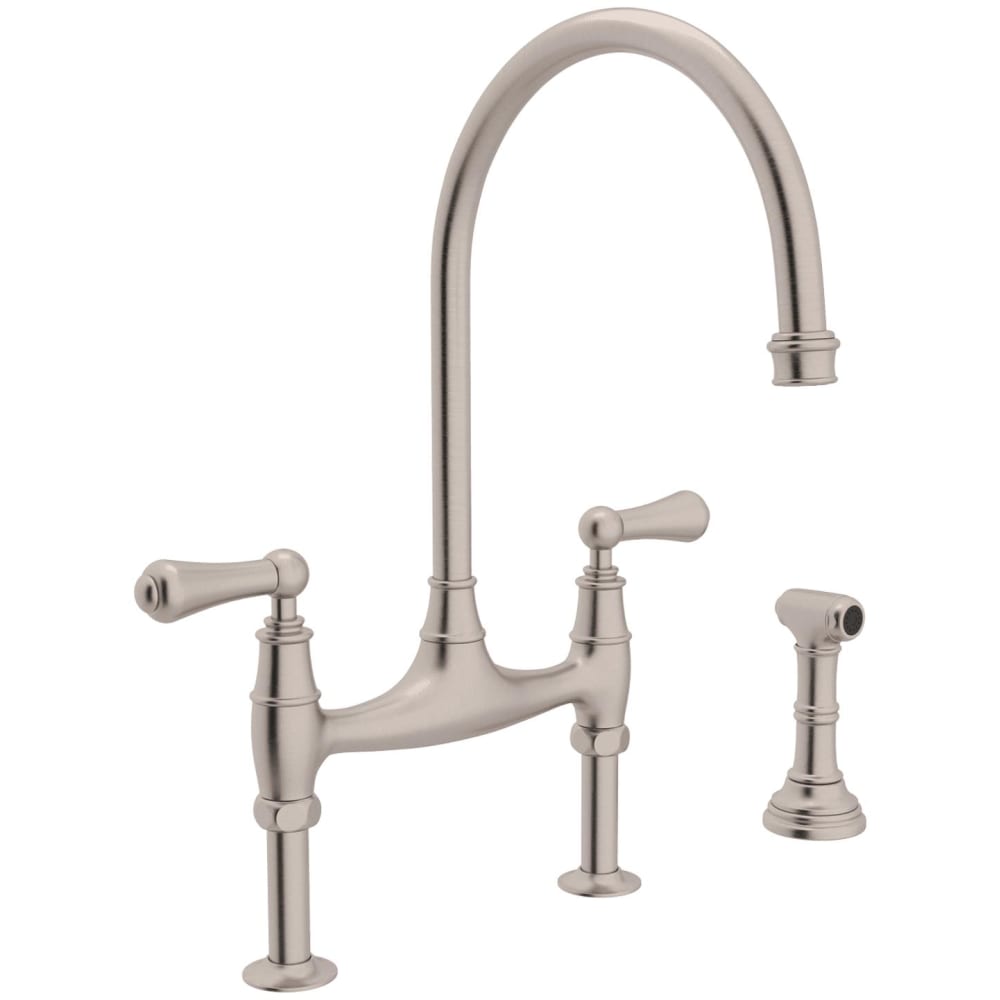 Georgian Era 1.5 GPM Widespread Bridge Kitchen Faucet - Includes Side Spray