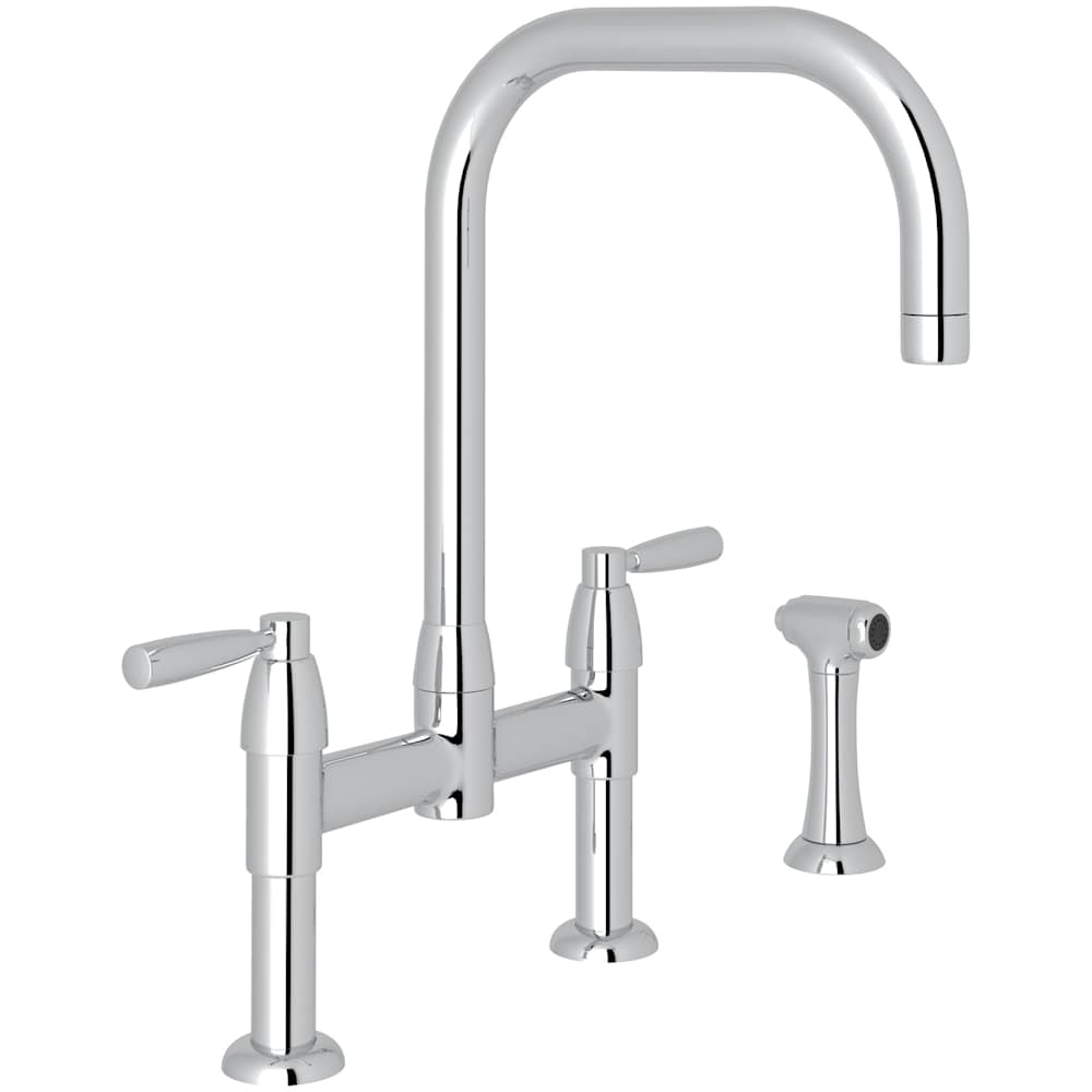 Holborn 1.5 GPM Widespread Bridge Kitchen Faucet - Includes Side Spray
