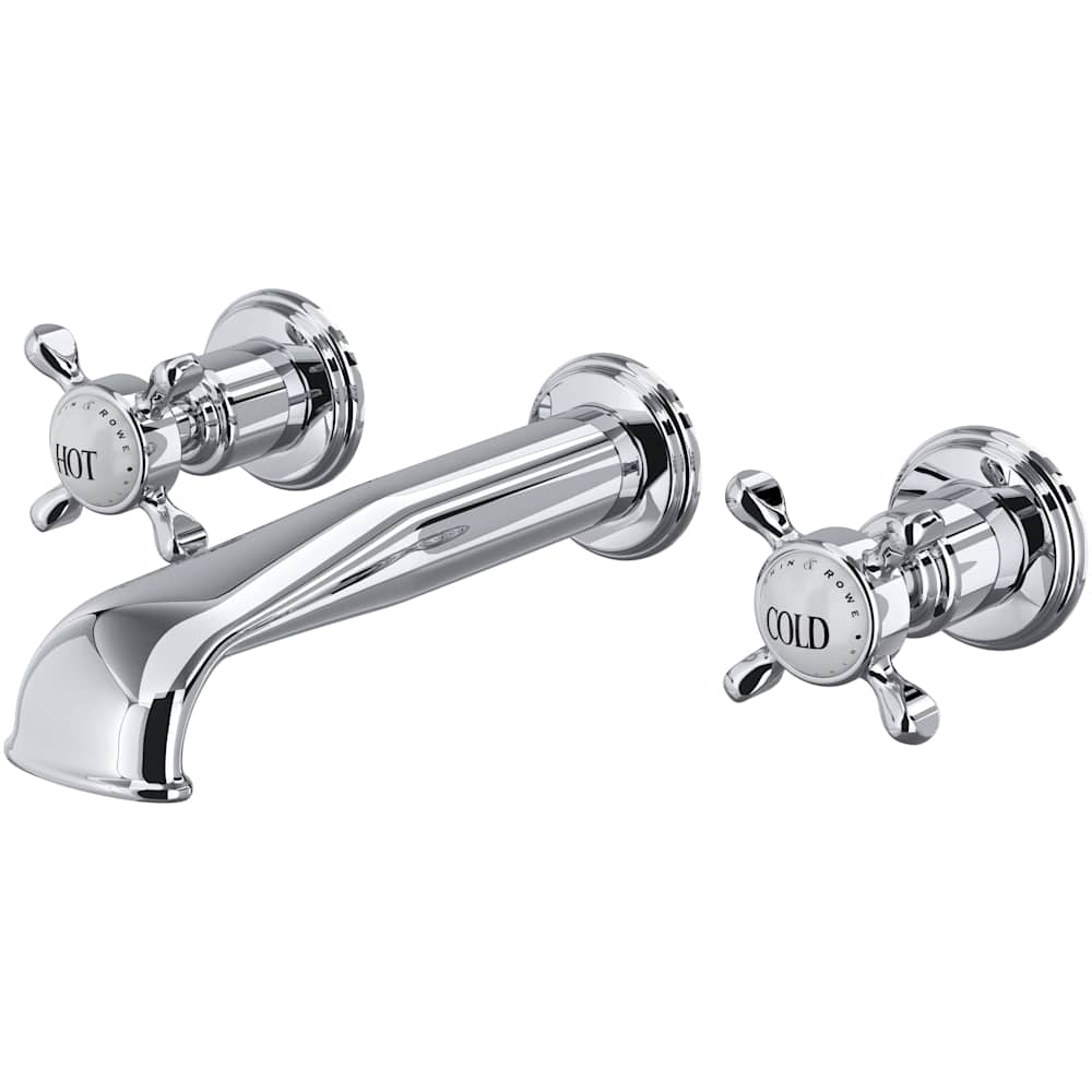 Edwardian 1.2 GPM Wall Mounted Widespread Bathroom Faucet