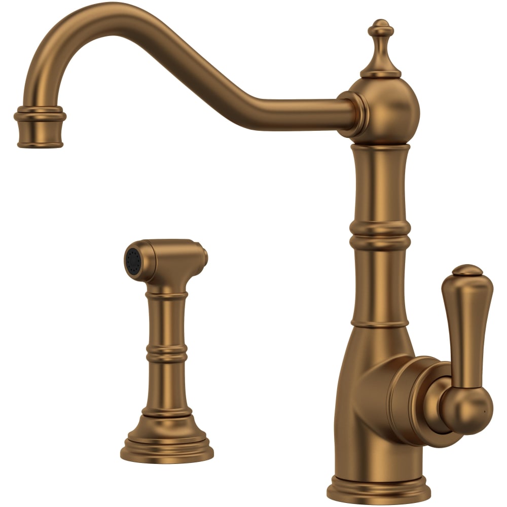 Edwardian 1.8 GPM Single Hole Kitchen Faucet - Includes Side Spray