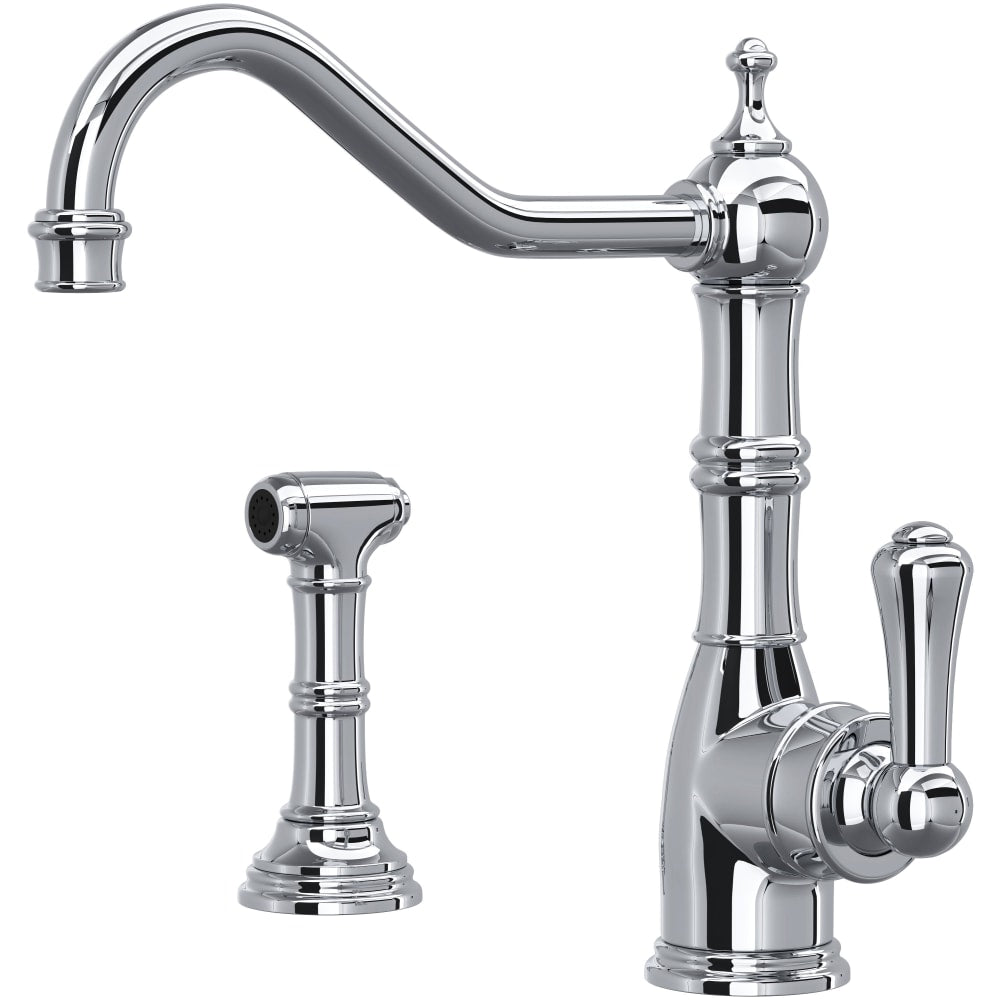 Edwardian 1.8 GPM Single Hole Kitchen Faucet - Includes Side Spray