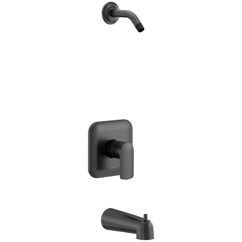 Moen Belfield Shower Trim Package with Single Function 1.75 GPM Shower Head and Posi-Temp Pressure-Balancing Valve Technology Chrome