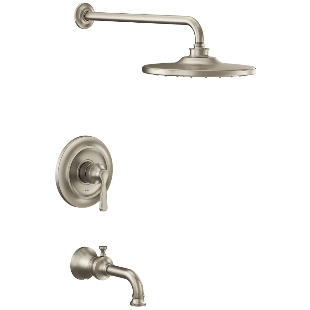 Moen M-Dura 1.75 GPM Shower System - Includes Valve Trim, Shower Arm, Showerhead, Slide Bar, Handshower, Hose, and Elbow Supply Chrome