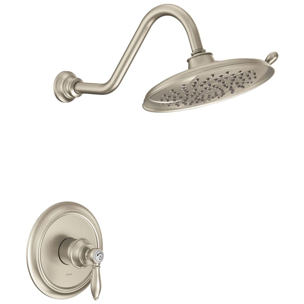 Moen Shower System Trim Package with 2.5 GPM Single Function Hand Shower and Slide Bar Less Shower Head and Rough-In Valve from the Commercial Collection Chrome