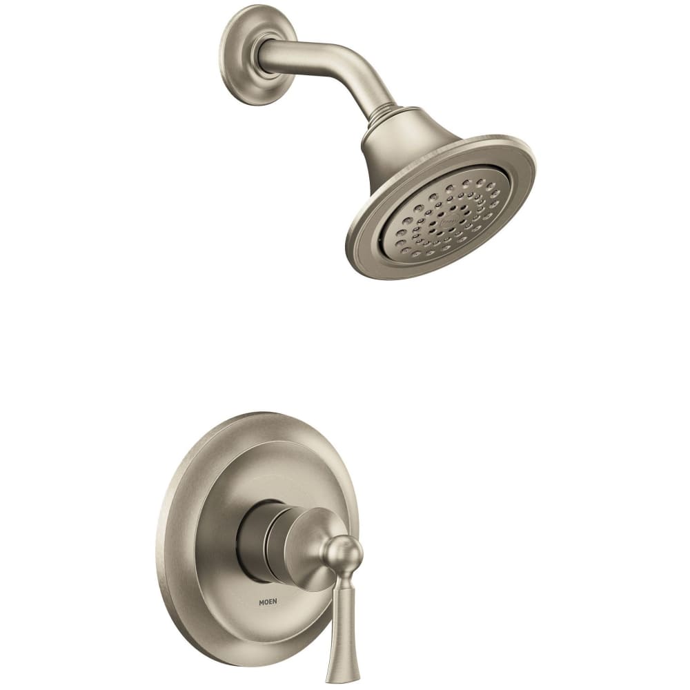 Moen Posi-Temp Pressure Balanced Tub and Shower Trim with 2.5 GPM Shower Head and Tub Spout from the Align Collection (Less Valve) Matte Black