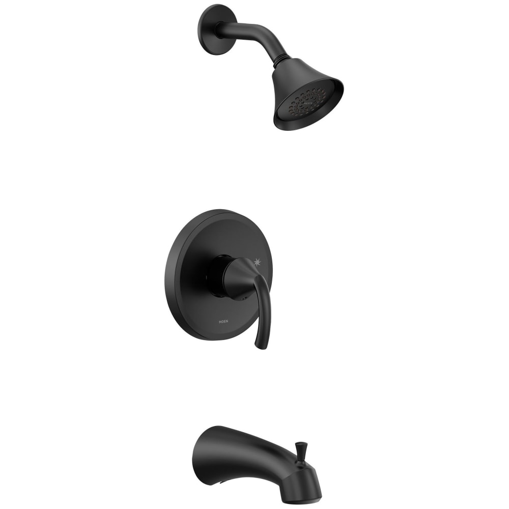 Moen Dartmoor Tub and Shower Trim Package with 1.75 GPM Single Function Shower Head - Less Valve Oil Rubbed Bronze