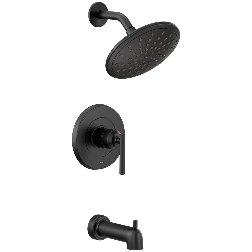 Moen Jase Shower Only Trim Package with 1.75 GPM Single Function Shower Head Matte Black