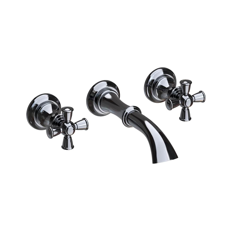 Sutton 1.2 GPM Wall Mounted Widespread Bathroom Faucet