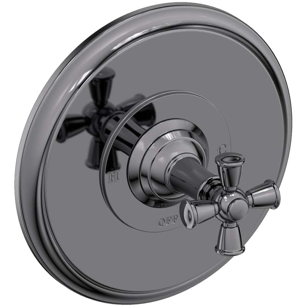 Single Handle Shower Valve Trim with Metal Cross Handle Less Shower Head for the Aylesbury and Jacobean Collections
