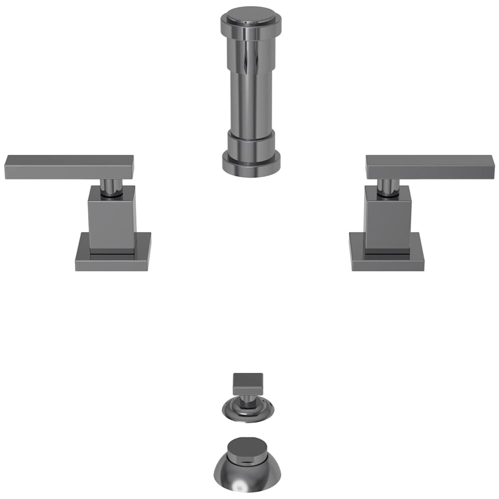 Secant Double Handle Widespread Bidet Faucet with Vacuum Breaker and Metal Lever Handles