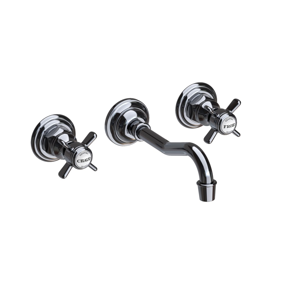 Fairfield 1.2 GPM Wall Mounted Widespread Bathroom Faucet