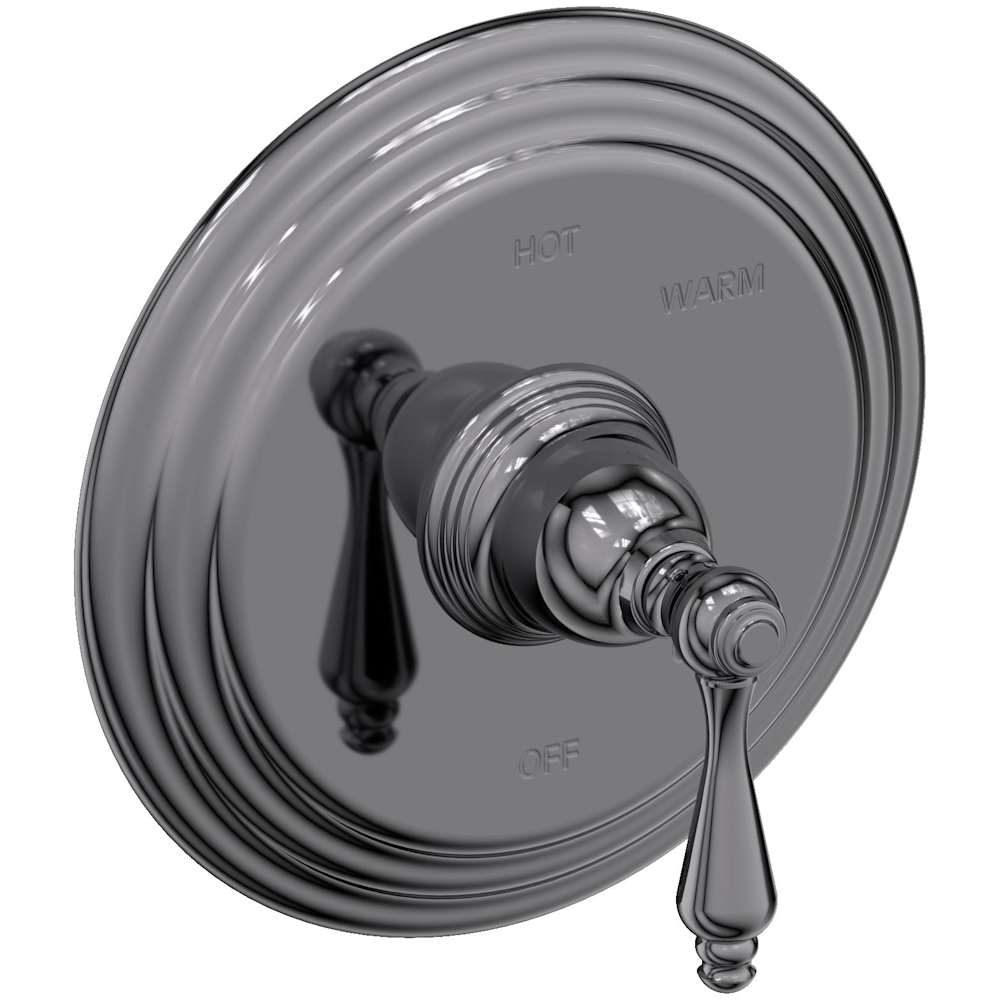 Seaport Single Handle Pressure Balanced Shower Trim Only with Metal Lever Handle less Valve and Shower Head